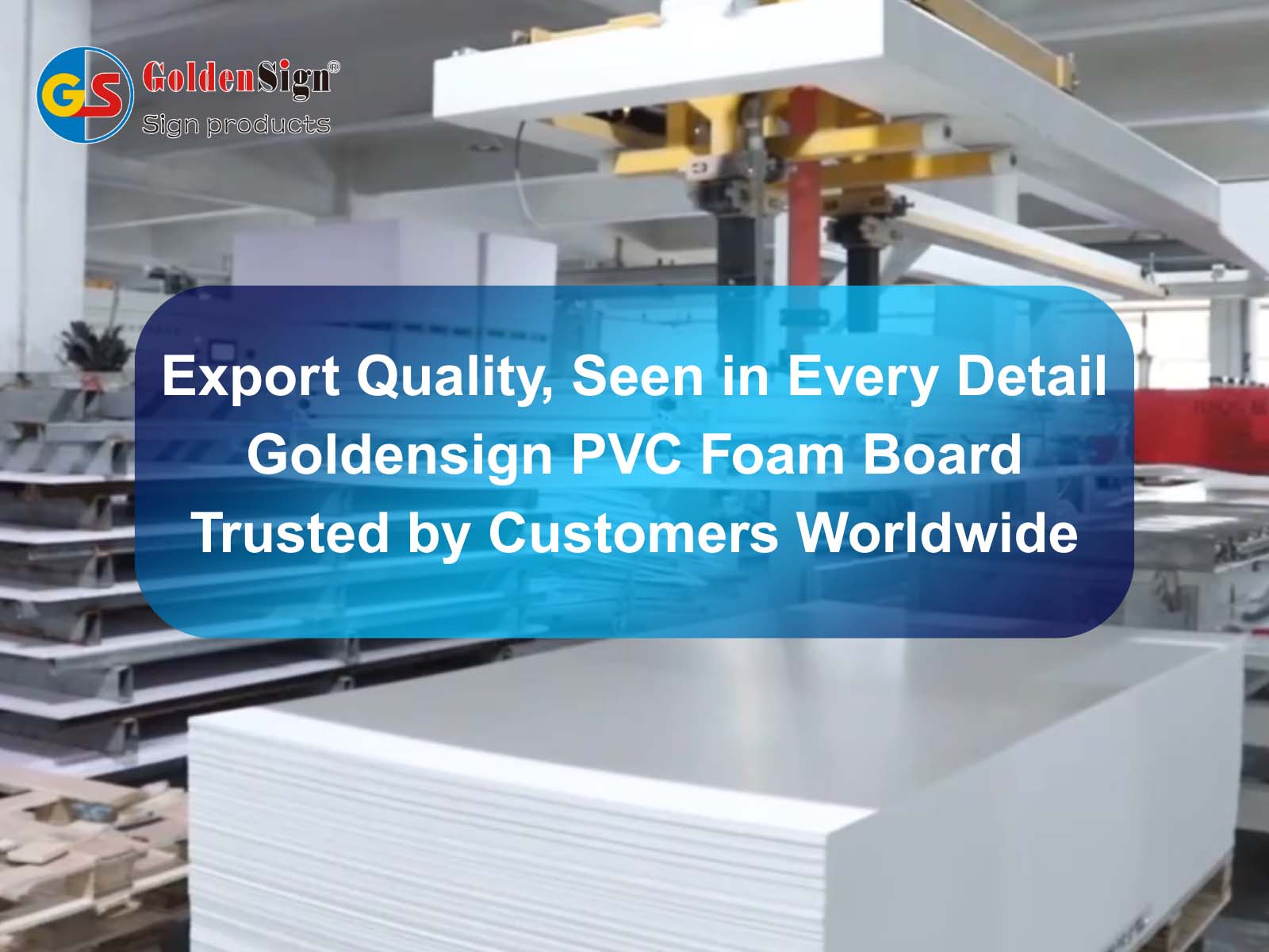 Qualité d'exportation, vu dans les détails - planche de mousse en PVC Goltensign