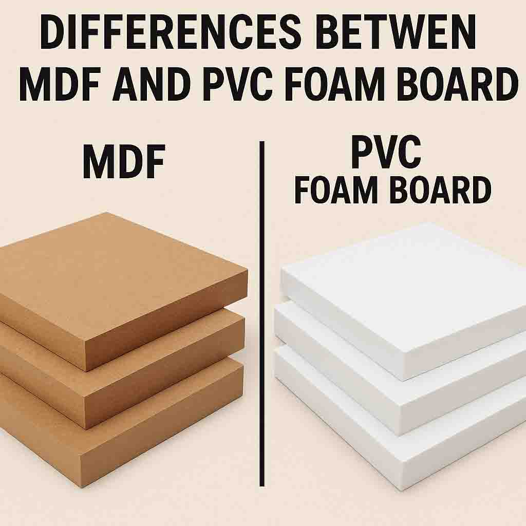Différences entre MDF et PVC Foam Board: Lequel convient à votre projet?