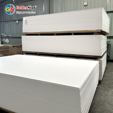 Fabricant Goldensign dur brillant 1,22*2,44 couleur PVC Celuka Conseil Feuille de mousse PVC