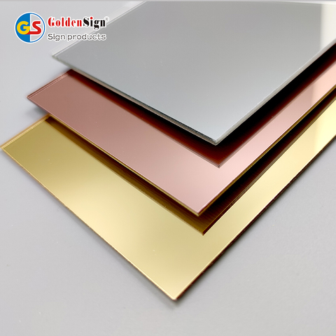 Feuille acrylique miroir PMMA | Fabricant de miroirs en plexiglas Goldensign