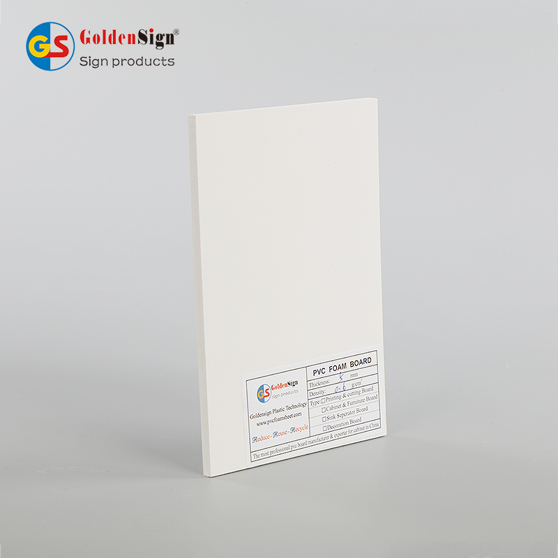 GOLDENSIGN 1220X2440MM BANDE PVC EXPANDÉ PVC POUR L'ARMABLET ET SALAGE